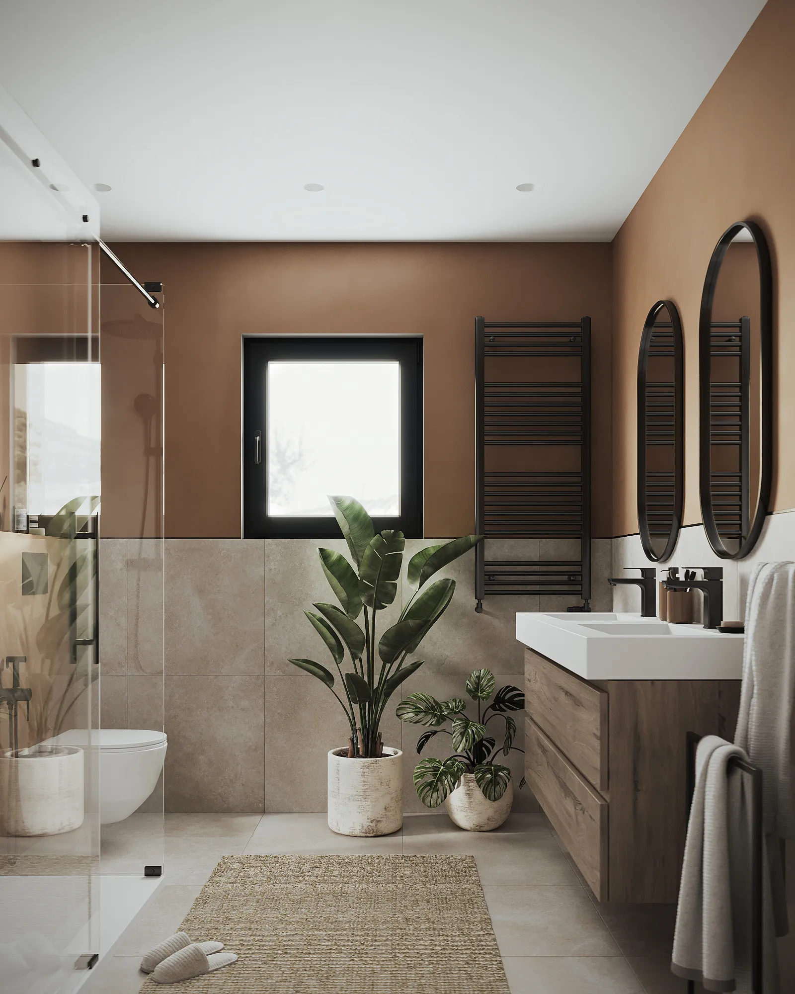 Diseño de baño Terracota Botánico en Sellent
